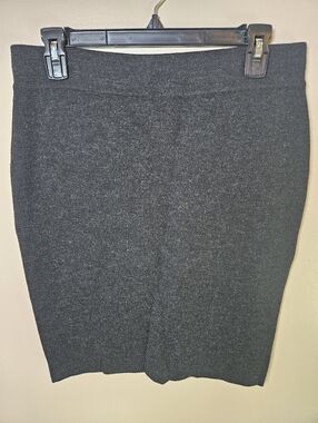 Krimson Klover Black 100% Merino Wool Knee Length Pull On Sweater Pencil Skirt M